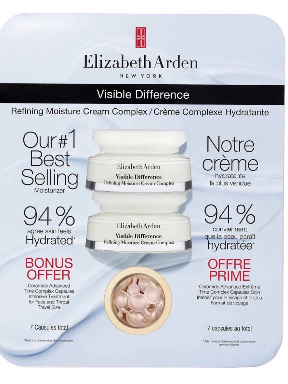 Elizabeth Arden Visible Difference Refining Moisture Cream Complex pack